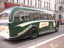 The DARE float en route through the procession