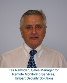 Les Ramsden, Sales Manager for Remote Monitoring Services, Unipart Security Solutions