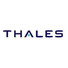 Thales logo, the company specialise in integrated security products