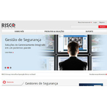 RISCO Group website features the same new sleek design and easy to use navigation