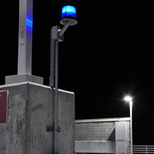 phone tower blue light