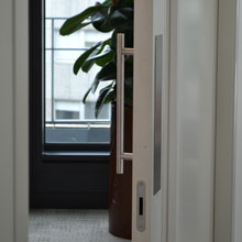 ASSA ABLOY Access Control’s Aperio locking solution interfaced to the ACS PLAN Access Control System