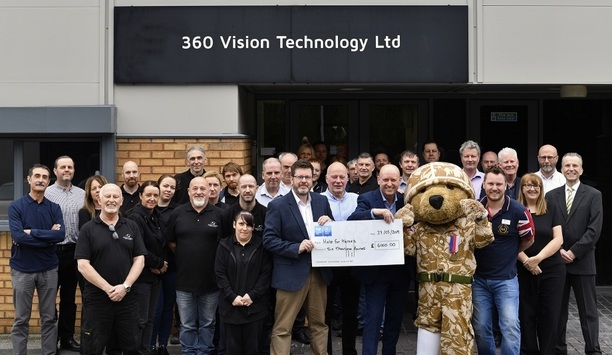 360 Vision Technology donates £6,000 to the Help for Heroes charity