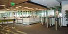 Boon Edam Swinglane 900 optical turnstiles prevent tailgating at Utah Valley University