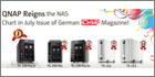 QNAP network video recorders feature in top position in German technology magazine's NAS chart