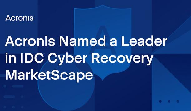 Acronis named a pioneer in the IDC MarketScape: Worldwide cyber-recovery 2023 vendor assessment