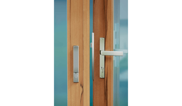 Allegion UK adds Brio 286DL locking handle to its range of accessories enhancing dual point lock on folding door hardware