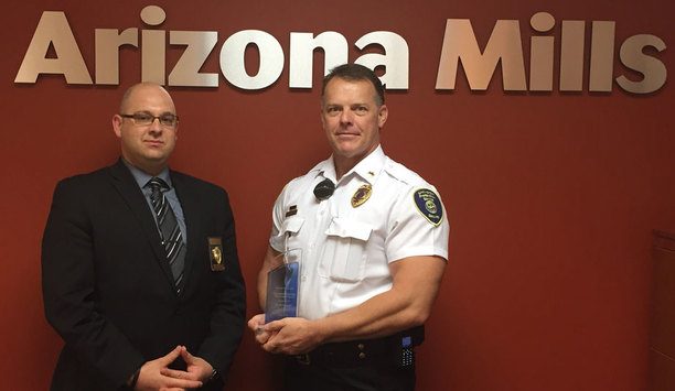 Allied Universal mall security professional Kevin Soulages awarded the Simon Properties Tom Cernock Award for outstanding performance