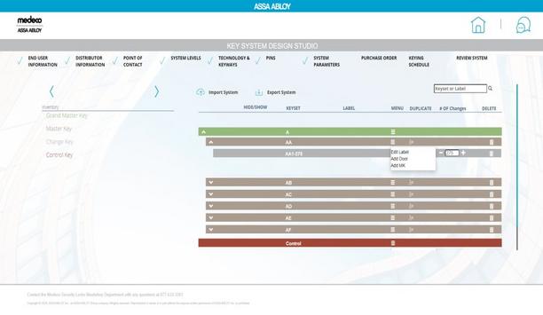 ASSA ABLOY announced improved master key system creation with Key System Design Studio