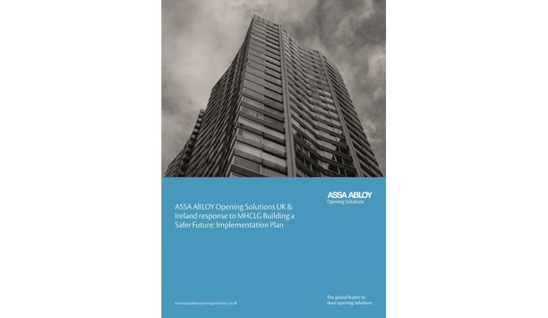 ASSA ABLOY issues a new whitepaper in response to MHCLG’s Building a Safer Future