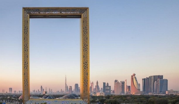 Automatic revolving doors from Boon Edam provide seamless entry to iconic Dubai Frame