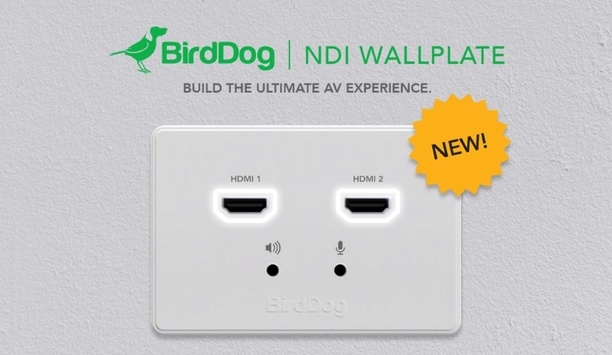 ISE 2020: BirdDog launches NDI wallplates with hardware for permanent mounting on walls and boardroom tables