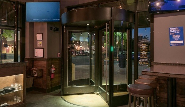 Boon Edam revolving doors at Crafthouse Restaurants  for protection against elements