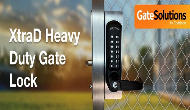 Codelocks' XtraD heavy duty gate lock for access control