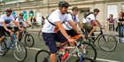 Security industry professional, Chris Newman, shows his benevolent side by participating in charity cycle ride