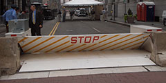 Delta Scientific’s MP5000 vehicle crash barrier deployed at Democratic Convention Philadelphia