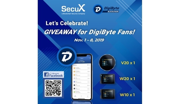 SecuX announces crypto hardware wallets V20, W20 and W10 support DigiByte (DGB)