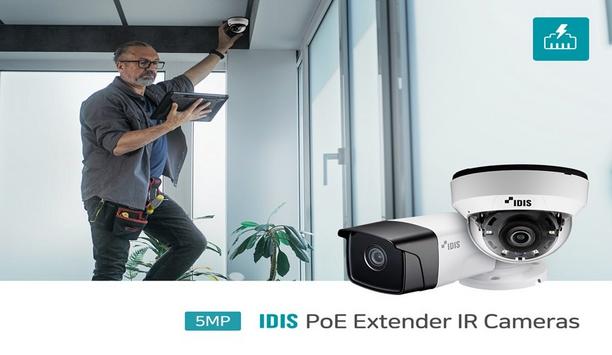 Expand video systems with IDIS 5MP IR PoE cameras