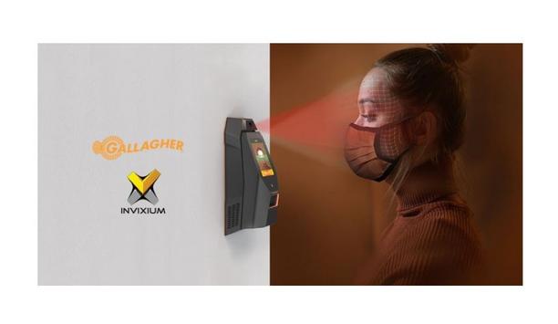 Gallagher Command Centre and Invixium IXM WEB software integration offers contactless biometric temperature & mask detection