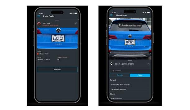 Genetec AutoVu Plate Finder brings automatic licence plate recognition to mobile devices