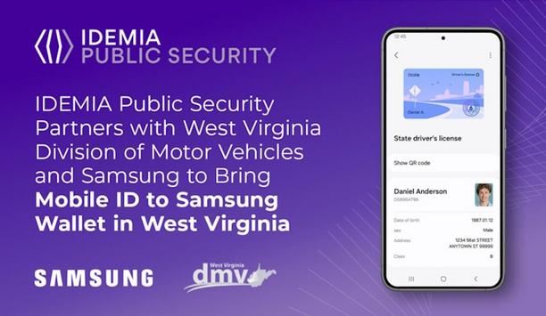 IDEMIA launches West Virginia mobile ID on Samsung wallet