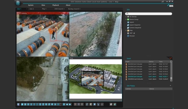 IDIS integrates Center and Solution suite with DAVANTIS Daview LR video analytics system