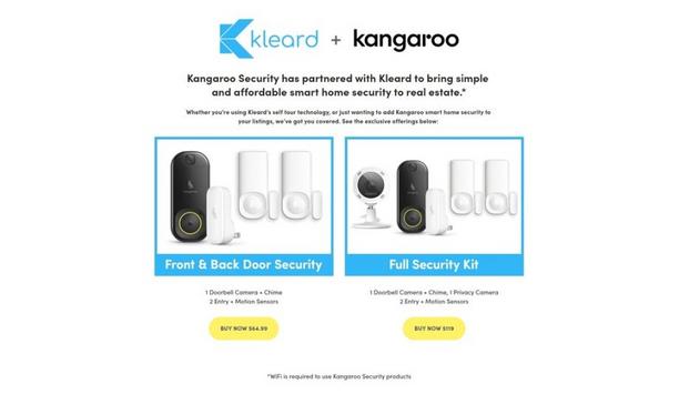 Kleard partners with Kangaroo Home Security to make self-touring real estate safer during COVID-19 pandemic
