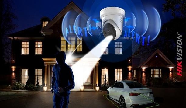 New Hikvision audio and strobe light AcuSense camera helps deter crime, reduce false alarms