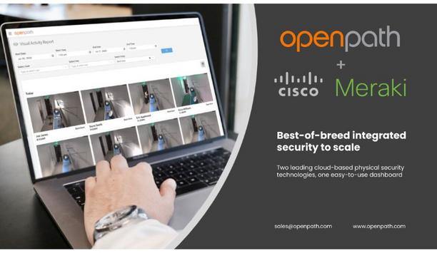 Openpath announces VMS partnership integration with Cisco Meraki to deliver advanced cloud-based security and access control solution