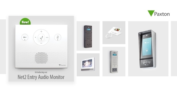 Paxton adds new Audio monitor to the Net2 Entry intercom product range