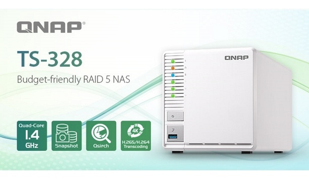 QNAP ships first 3-bay TS-328 RAID 5 NAS, a cost-saving and efficient backup solution with greater data protection for home users