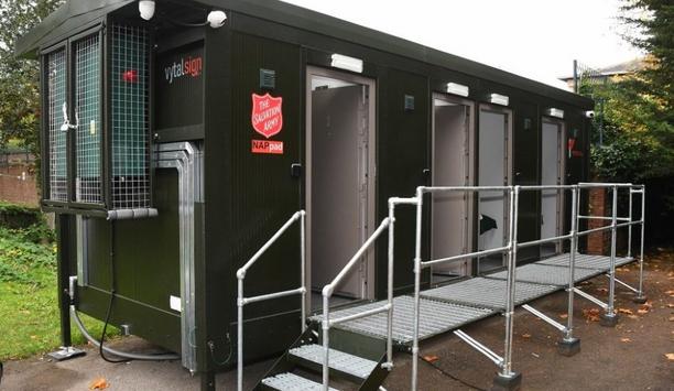 SALTO provides metal security door to the NAPpads built by The Salvation Army