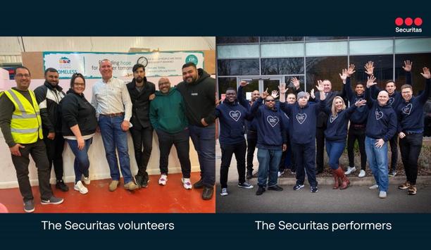 Securitas UK staff create a Christmas charity song to raise funds for the homeless