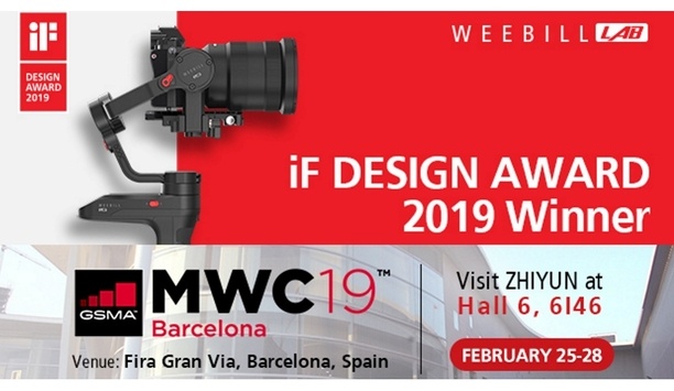 Zhiyun to exhibit its award-winning camera stabilisers at Mobile World Congress 2019
