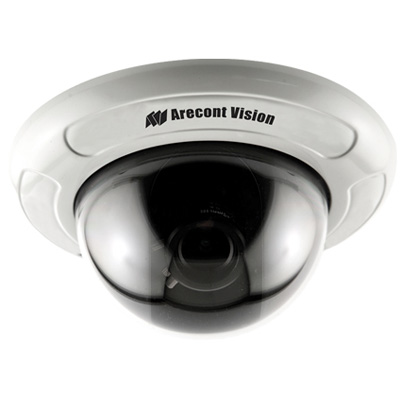 Arecont Vision D4F-AV1115v1-3312  -  IP Camera + MPL33-12 Varifocal Lens and D4F Flush Mount Indoor Dome