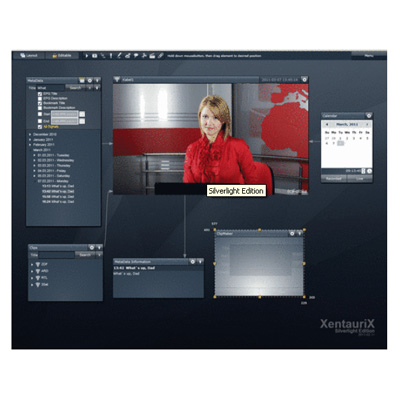 artec XentauriX® Broadcast Logger (XBL) Silverlight® Edition CCTV monitoring software