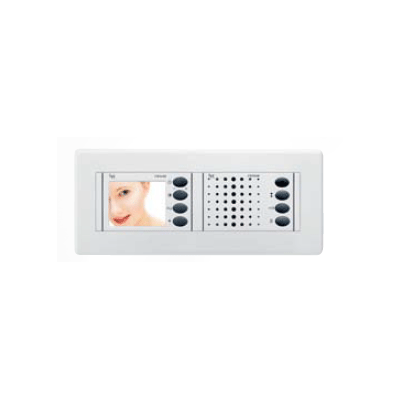 BPT NOVA/V200UKBB 2” colour video entry control system, hands-free, audio, white colour.