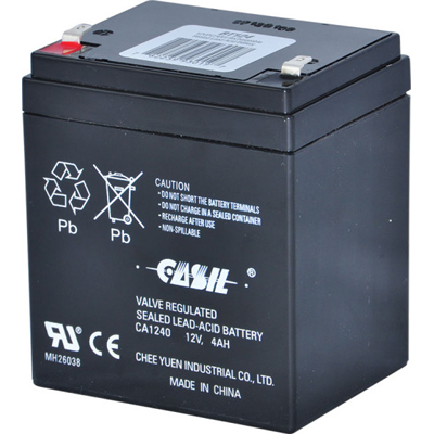 Altronix BT124 Rechargeable Battery, Sealed lead acid (SLA), 12VDC, 4AH