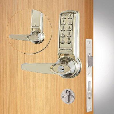 Codelocks CL4020 anti-panic mortice lock with double cylinder