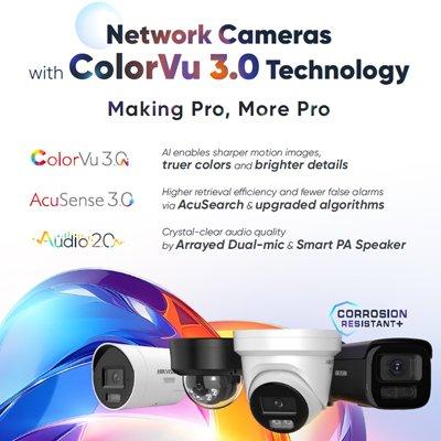 Hikvision EasyIP 4.0 Plus Network Cameras with ColorVu 3.0 Technology