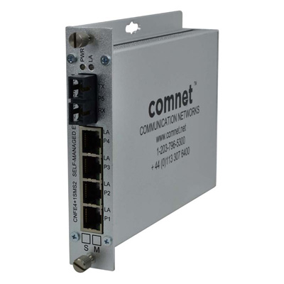 ComNet CNFE4+1SMSM2 10/100 4TX+1FX Ethernet self-managed switch