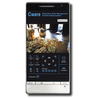 Controlware Cware Mobile Module with PTZ camera control for mobile devices