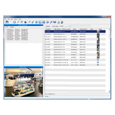 Dallmeier PService application for videoIP systems