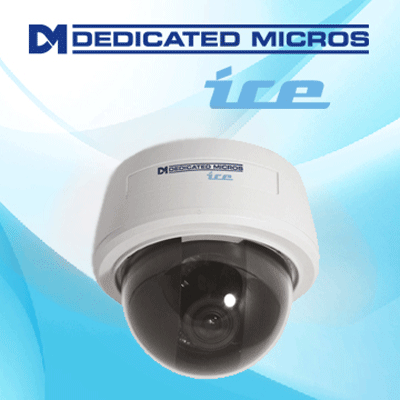 Dedicated Micros DM/ICEDVS-CMU39 dome camera with 360° pan adjustment