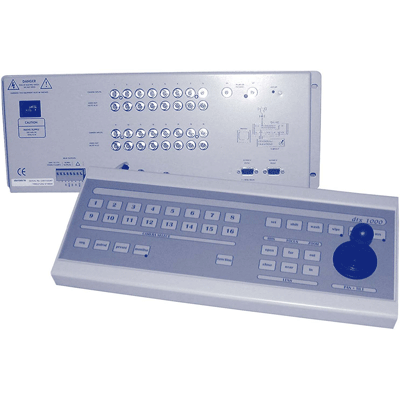 Dedicated Micros dtx1000/16 telemetry transmitter and controller with on-screen display for programming