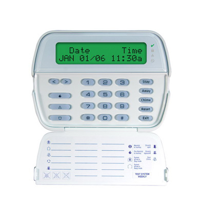 DSC RFK5500 PowerSeries 64-Zone LCD full-message keypad with built-In wireless receiver, 32 zones