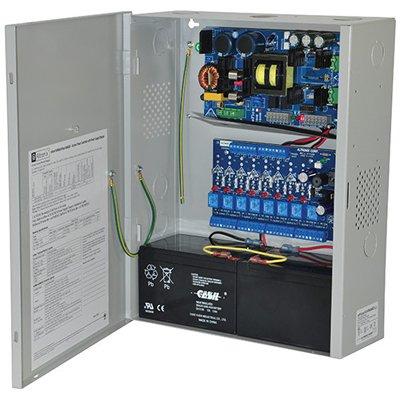 Altronix eFlow104NA8DV Access Power Controller w/ Power Supply/Charger, 8 PTC Class 2 Relay Outputs, 24VDC, 10A, Aux Output, FAI, 220VAC, BC400 Enclosure