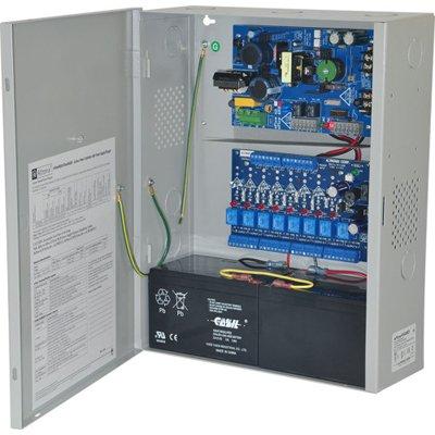 Altronix eFlow4NA8D Access Power Controller w/ Power Supply/Charger, 8 PTC Class 2 Relay Outputs, 12/24VDC, 4A, Aux Output, FAI, 115VAC, BC400 Enclosure