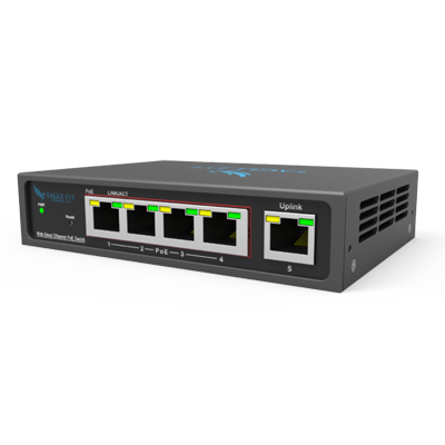 Eagle Eye Networks EN-SW05m-001 PoE switches that integrate with Eagle Eye Security Camera VMS