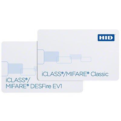 HID iCLASS® + MIFARE® Classic or MIFARE® DESFire® EV1232, 242 & 243 multi-technology smart card